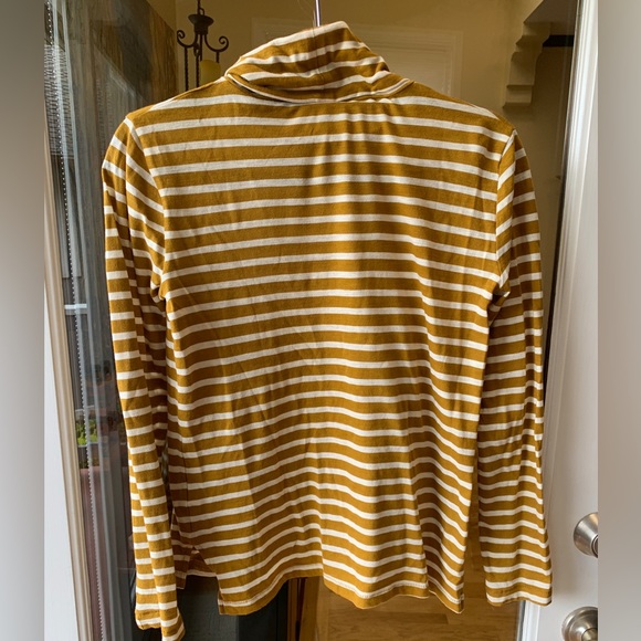 Whisper Cotton Turtleneck in Helene Stripe - Picture 7 of 7